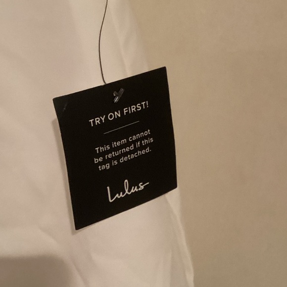 Lulu's White Tie-Shoulder Mini Dress - Picture 12 of 14